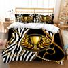 3D Digital Printing Gorgeous Quilt Cover and Pillowcase 2/3 Single Double Bed Home Textiles Soft Bedding Set Gift