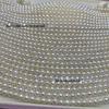 5-6mm Natural Freshwater Pearl Necklace: Near Round, Slightly Flawed, Strong Luster