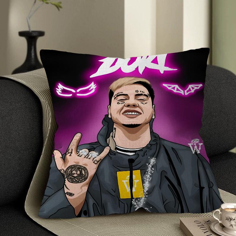 

D-duki Рэпер Персонализированное Фото Текст Домашние Декоративные Подушки Бытовые Подарки 45x45см 16x16Inch