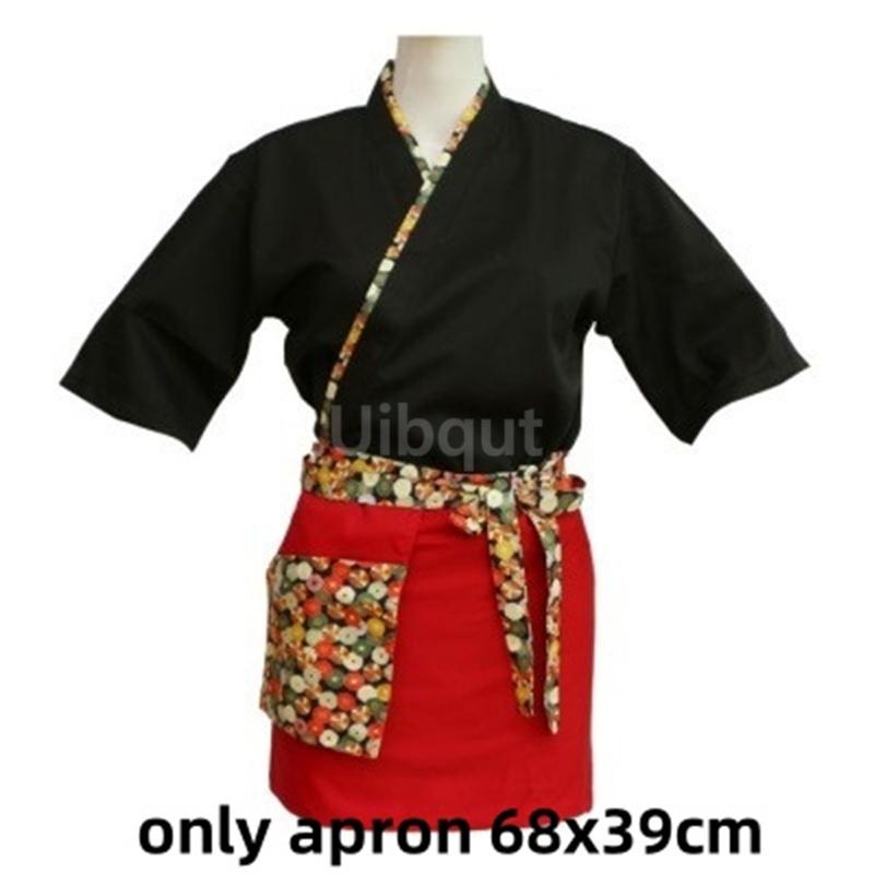 

Sushi Chef Aprons Hotel Catering Cooking Kitchen Apron Japan Style Restaurant Teppanyaki Waiter Workwear Pinafore Short Apron