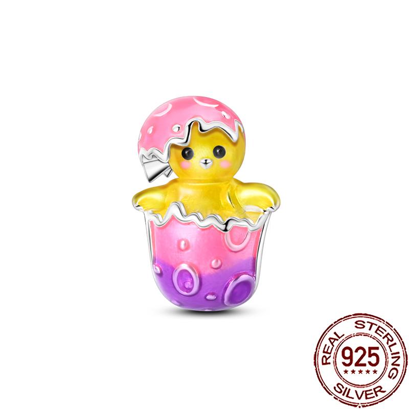 New Charms Copper Cute Animal Pets Charm Beads Fit Snake Chain Bracelet Necklace Women Diy Jewelry