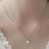 TATIANA (925 Silver) One-Point Freshwater Pearl Pendant Necklace NZ2494