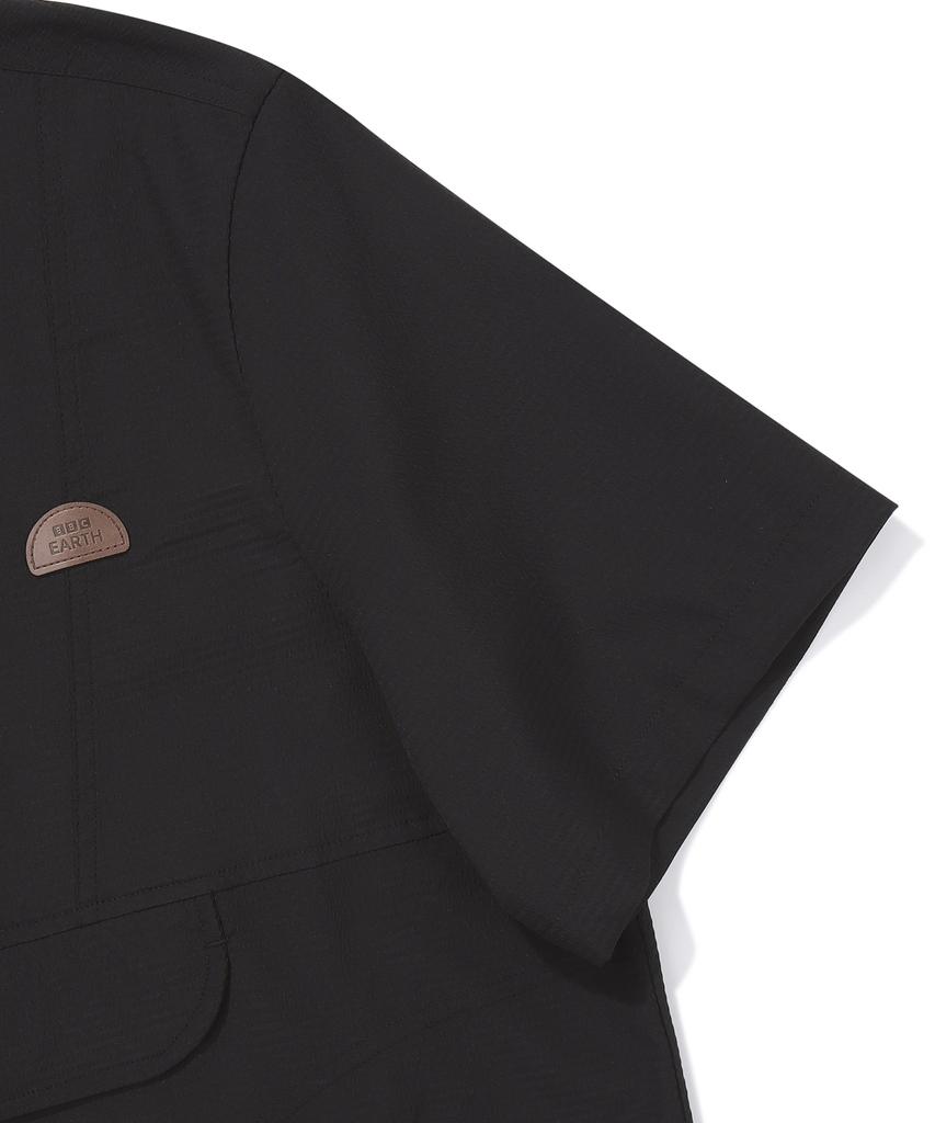 Bbc Earth Cutline Half Anorak Black