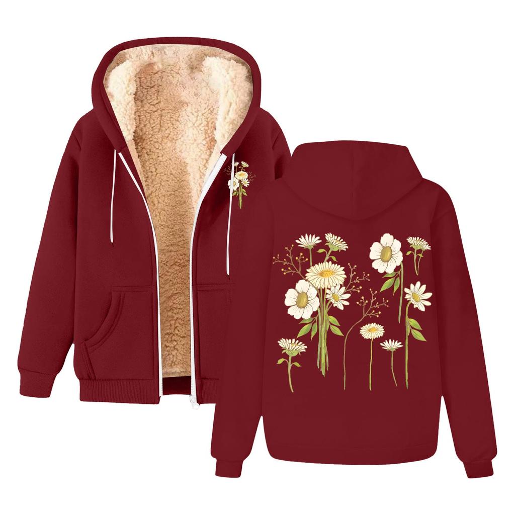 Men's And Women's Fashion The Same Coat With Fleece Thick Hoodie Hoodie Cardigan