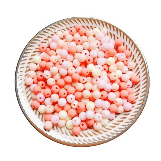 

100Pcs/Bag Scattered Beads Smooth Various Colors Available Diy Bracelets Jewelry 100pcs розовый