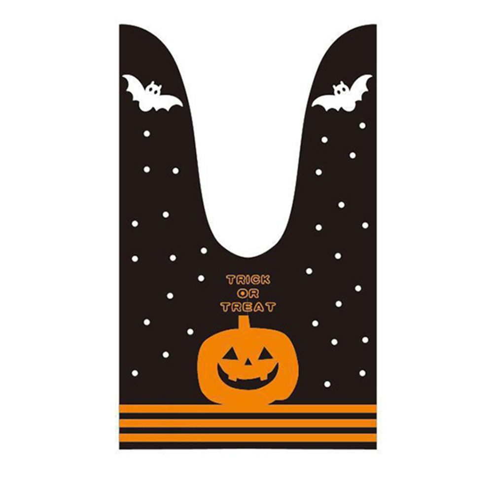 Cartoon Pattern Halloween Goodie Bags Colorful Snacks Bag Halloween Treat Bags  Party Supplies