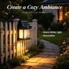 Solar Tungsten Wall Lamp  Waterproof Motion Sensor 3 Modes Outdoor LED Light for Patio Courtyard Porch Barn Garage Garden
