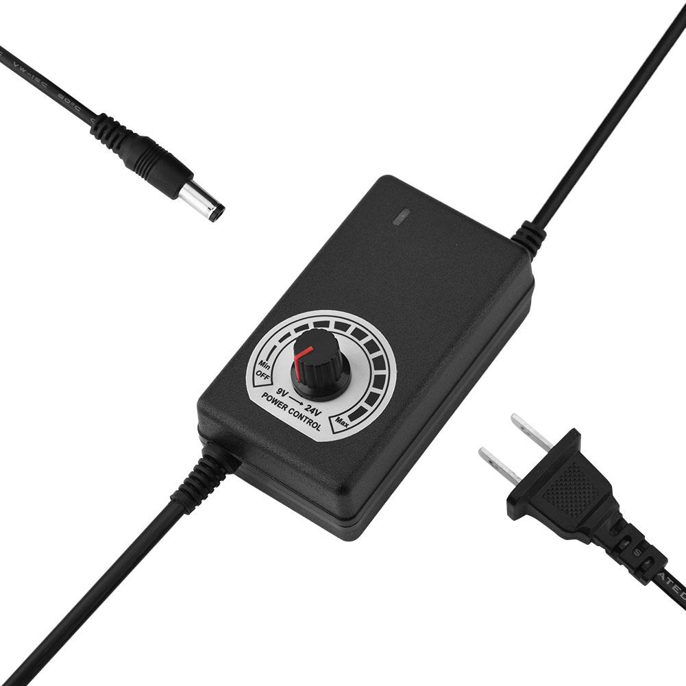 

Регульований адаптер живлення 9-24 В 1 А Безпечна ШІМ-модуляція Плавне регулювання напруги Адаптер живлення US Plug