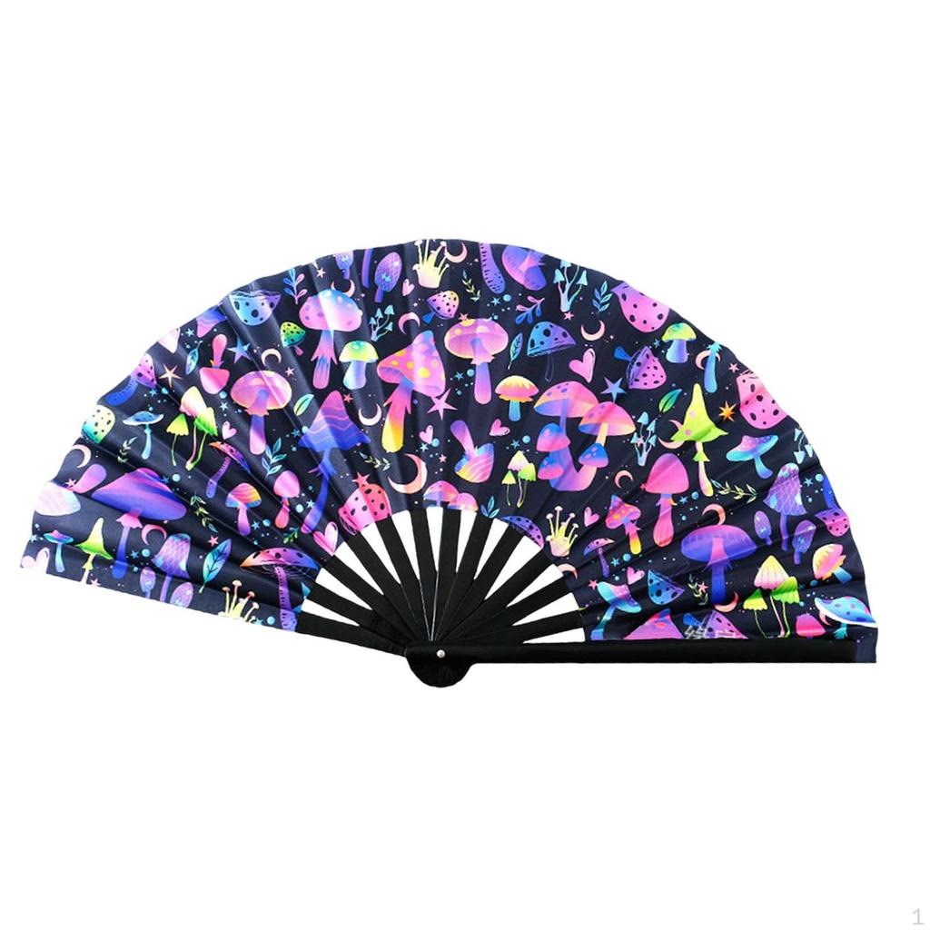 Foldable Hand Fan Bamboo Frame for Festival Wedding Birthday