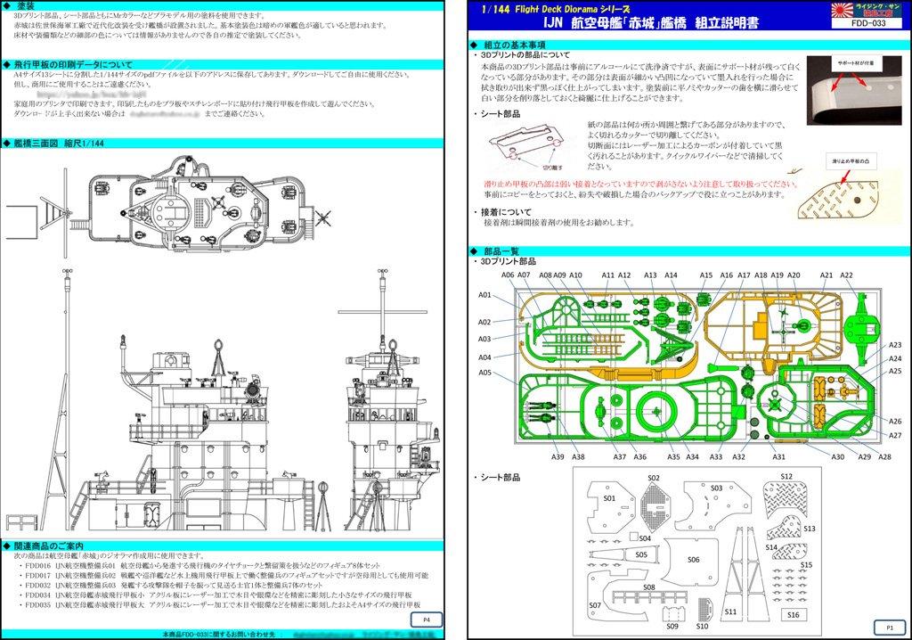 Most lotniskowca IJN Akagi 1/144