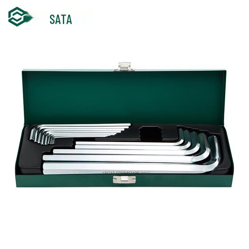 SATA 09143 14-Piece Extended Hex Wrench Set 5 inch