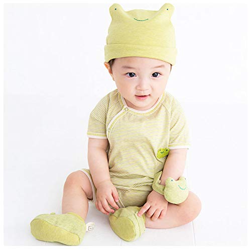 Y-1290 pompkins BABY 100% Organic Cotton [Kitty Series] Cat Wrist Rattle, Made in Japan (Brown)