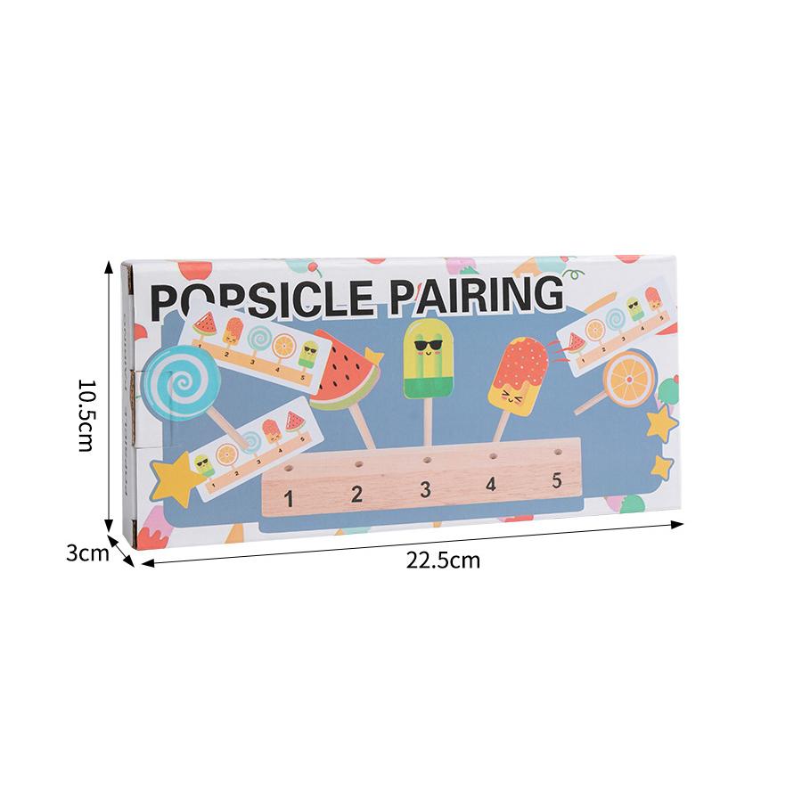 

Kids Shape Color Sorting Board Game Toys Wooden Fruit Candy Ice Cream Matching Game Logical Thinking Training Pretend Food Toys