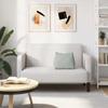 Back Cushion Light Grey 45 X 20 X 35 Cm Cord Fabric