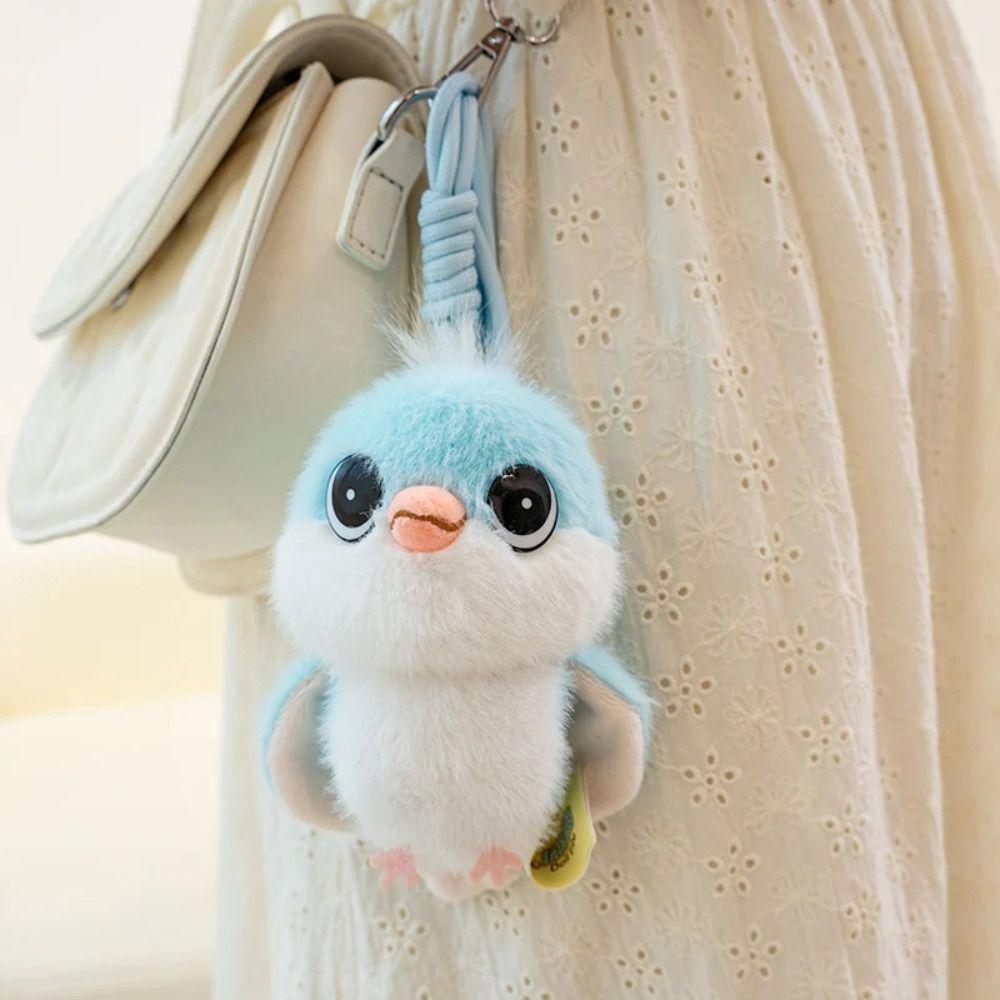 Simulation Bird Plush Toy PP Cotton Sparrow Plush Toy Plush Tit Bird Pendant  Couple Gift