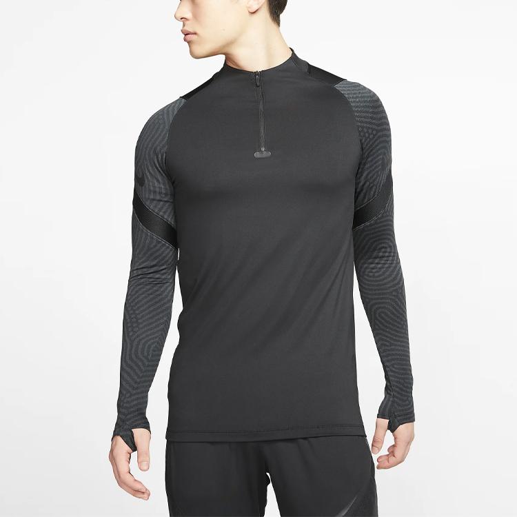 Nike Dri-Fit Strike Pullover Soccer Training Top Men Tops Black CD0565-010
