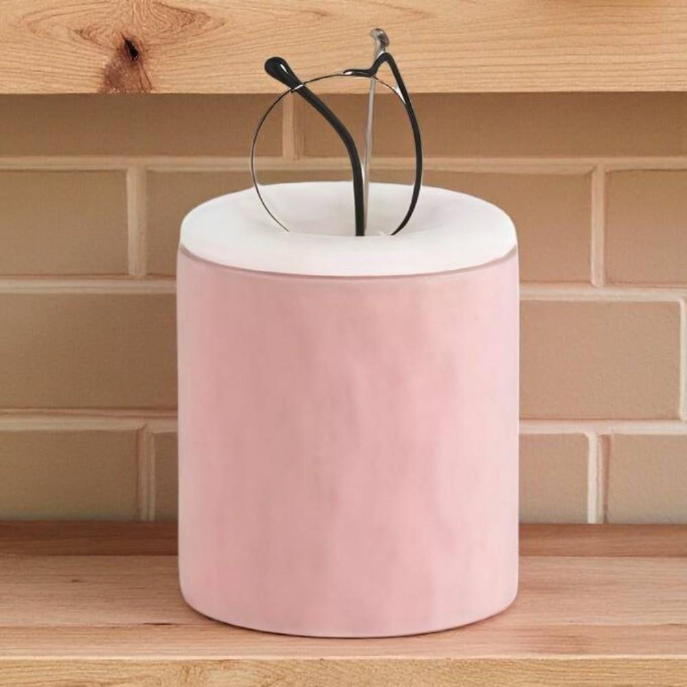 

Portable Silicone Glasses Box Anti-Scratch Soft Lining Eyeglass Holders Lined Protective Glasses Case Nightstands рожевий