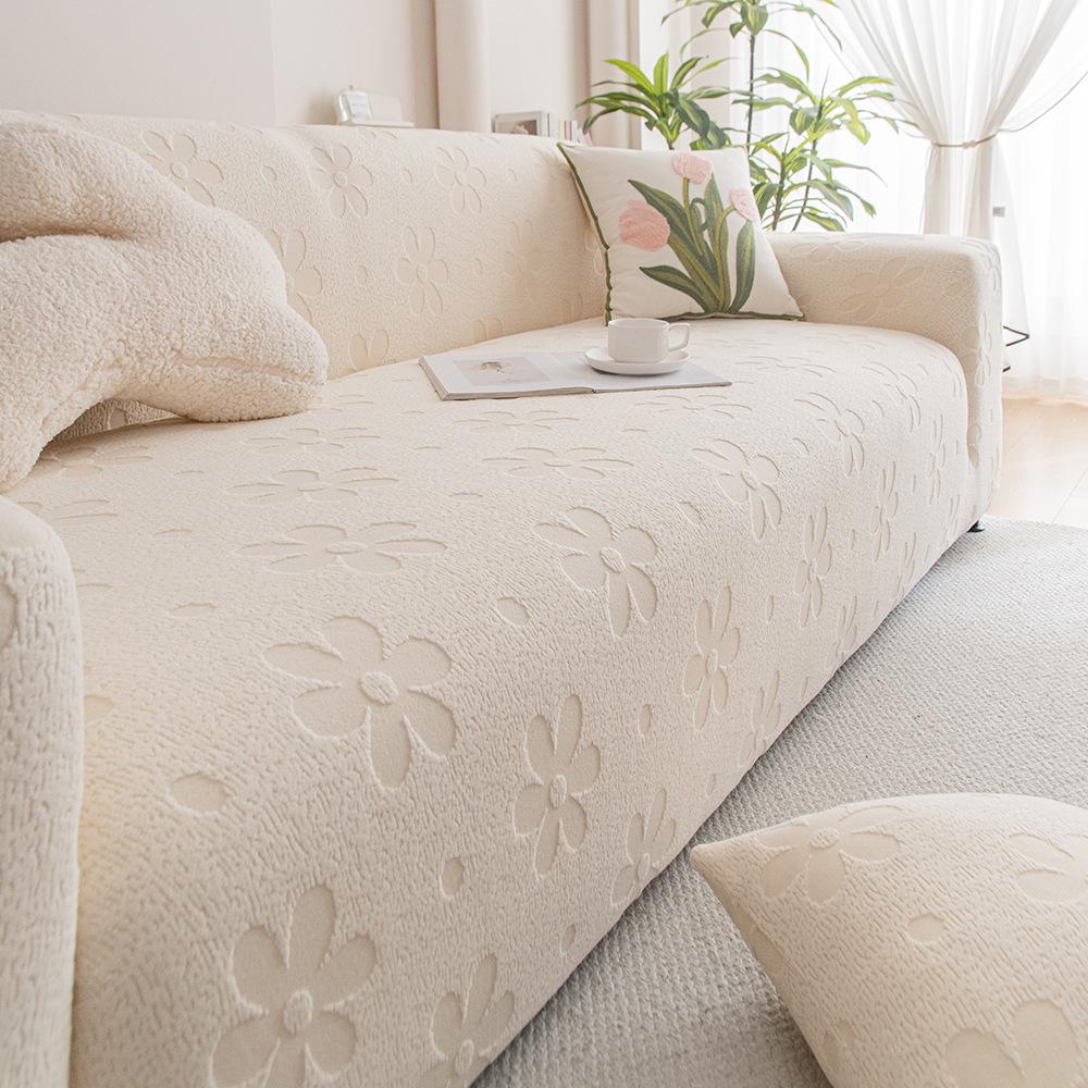 Flower All Season Universal Lazy Sofa Cover Summer New Straight Sofa Cover  Anti Cat Scratch Elastic Sofa Protection Cover