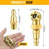 2 Pack Excellent Ball Foot Air Chuck Set, Portable Tire Chuck, 1/4" NPT Closed Flow Tire Inflator Nozzle With Quick Connect, For Air Compressor