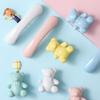 1pc Cute Teddy Bear Handle Cartoon Wardrobe Door Cupboard Furniture Drawer Cartoon Single Hole Handle for Children's Room