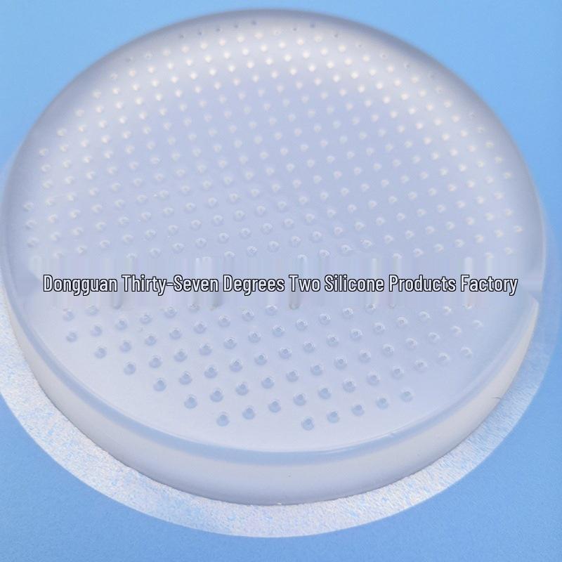 Round Eco-friendly Non-slip Silicone Car Pad - High-Grade, Heat-Resistant, Washable Sticker 8cm Diameter
