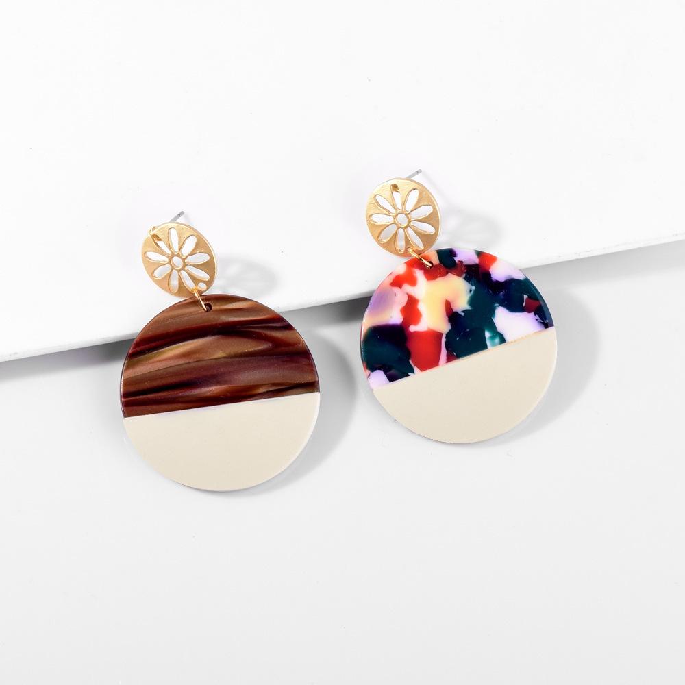Acetate Creative Fashionable Earrings 2021 European American Style Womens Jewelry