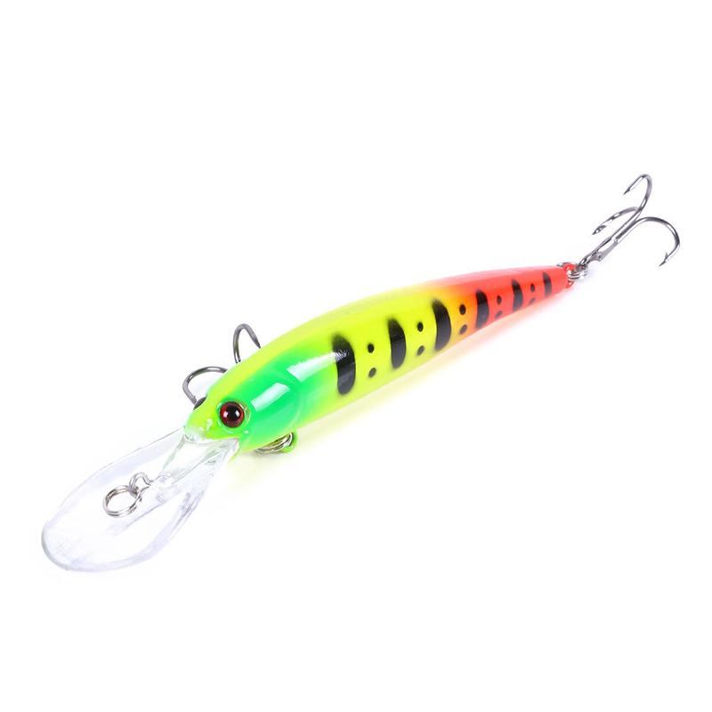 Fish Hook Bait 10g Deep Diving Large Minnow Wobbler Lure Artificial Hard Bait Crankbait Bass Pike Walleye Perch Fishing Gear