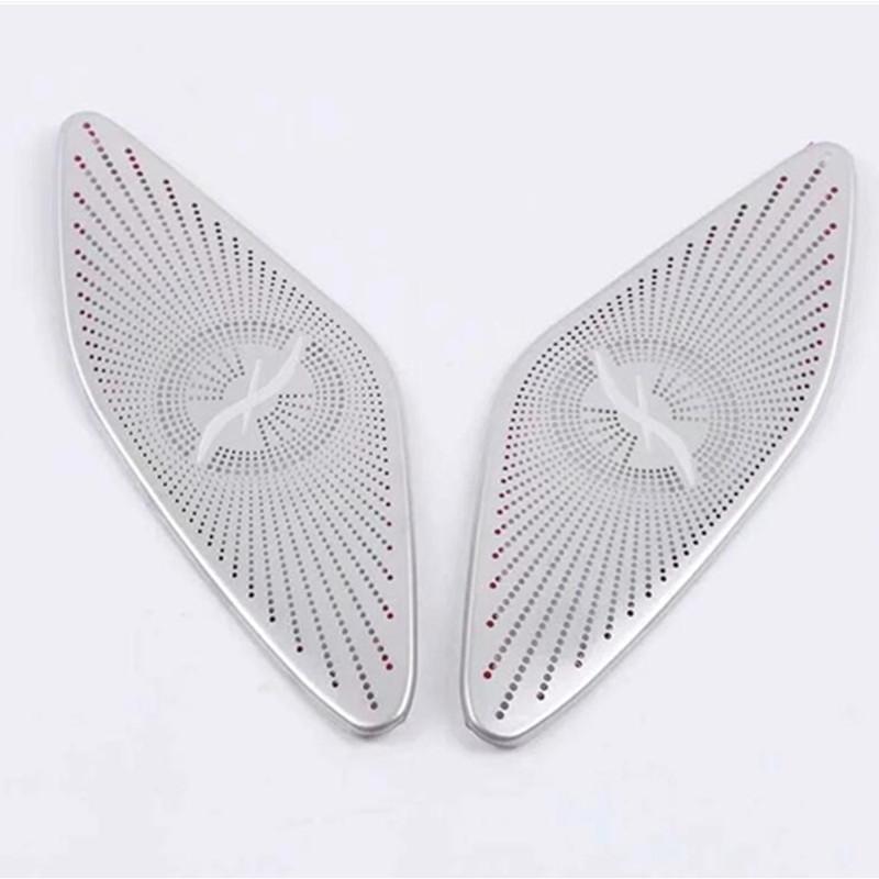 Stainless Steel Inner Front Head For Mercedes Benz GLB Class W247 X247 A Column Frame Triangle Trim