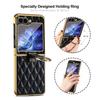 Luxury Polychrome Phone Case for Samsung Galaxy Z Flip 7 fe 6 5 4 3 Women Protective Fragrant Ring Cover