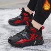 Children's cotton shoes winter new velvet warm boys sports shoes leather waterproof fashion student big cotton shoes