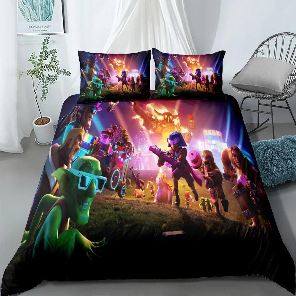 Cute Splatoon3 Cartoon Bedding Sets Exquisite Bed Supplies Set Duvet Cover Bed Comforter Set Bedding Set Luxury Birthday Gift