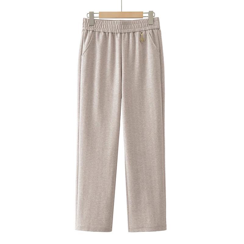 YUZHAOLIN Spring Autumn Casual Straight-Leg Pants for Moms