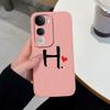 For Vivo Y400 Pro Y100 Y200e Y02 Y03 Y04 Y28 Y29 Y29S Cute Art Letter Phone Case Lens Protection Liquid Silicone Shockproof Soft Covers For Vivo Shell