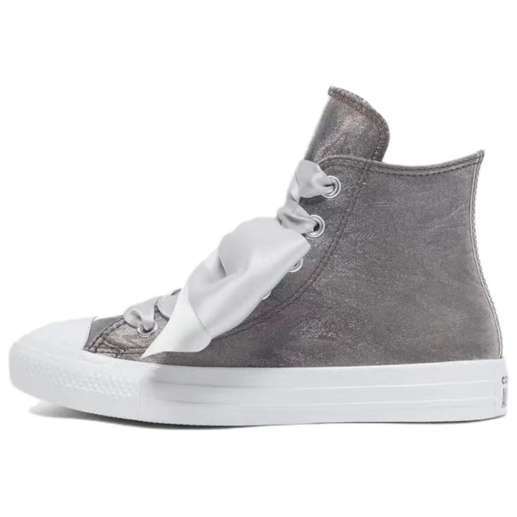 Converse All Star Fashion Comfortable Non-Slip Wear-Resistant High-Top Skate Shoes Unisex Sneakers Silver A12773C