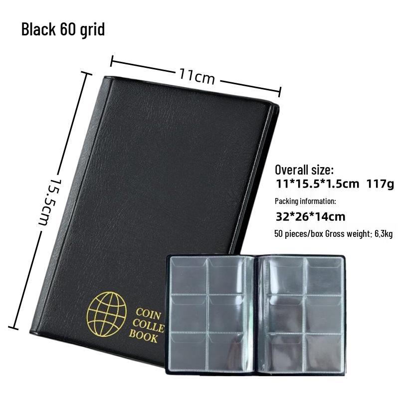 240 Cep Alanlı Büyük Antika Madeni Para Saklama Albümü - Hatıra Madeni Para Koleksiyoncusu Ciltli Dosyası