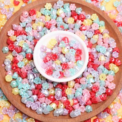 40pcs 9*6.7mm Acrylic Lily of the Valley Loose Beads Receptacle Fashion DIY Handmade Material for Jewelry Making