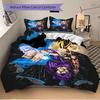 3pcs Goku and Vegeta Dragon Ball Super Print Cover Set Ultra Soft, Breathable, and Comfortable Bedding with Stylish Design for Bedroom and Guest