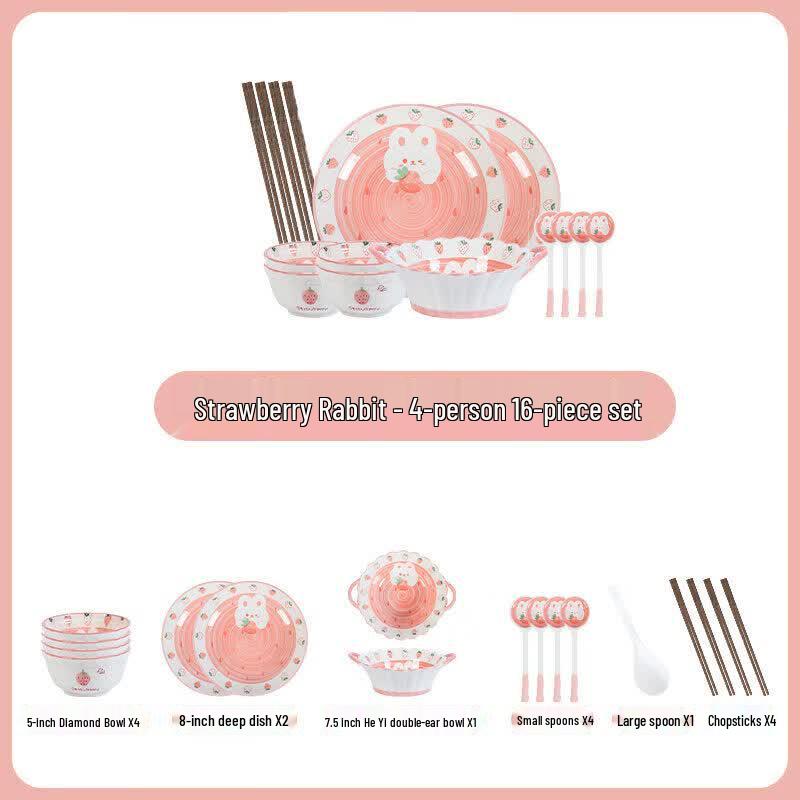 Youluo Cartoon Ceramic Dinnerware Set