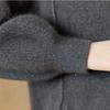 MAXZA Color Sequin Raccoon Wool Blend Mock Neck Knit Cd02qk003on
