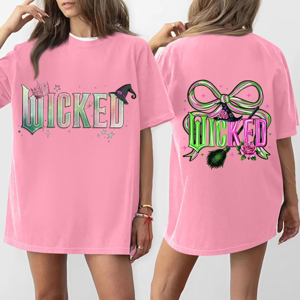 Women's Casual Fashion Round Neck Printed Short Sleeve T-Shirt Top
