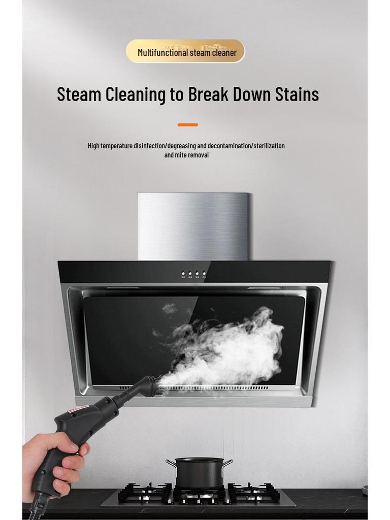 High-Pressure Steam Cleaner for HVAC, Kitchen Grease, and High-Temperature Disinfection