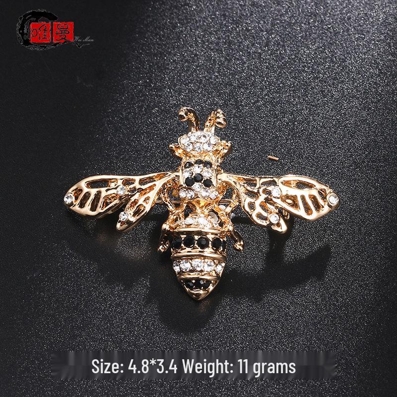 Broche de Abelha: Broche de Inseto Mini Fofo para Gola ou Acessório