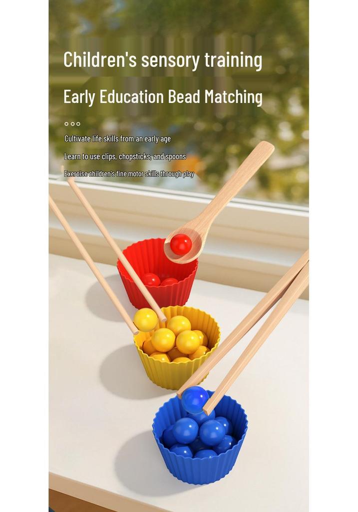 Montessori Counting Beads: Early Math & Calculation Blocks for Kids