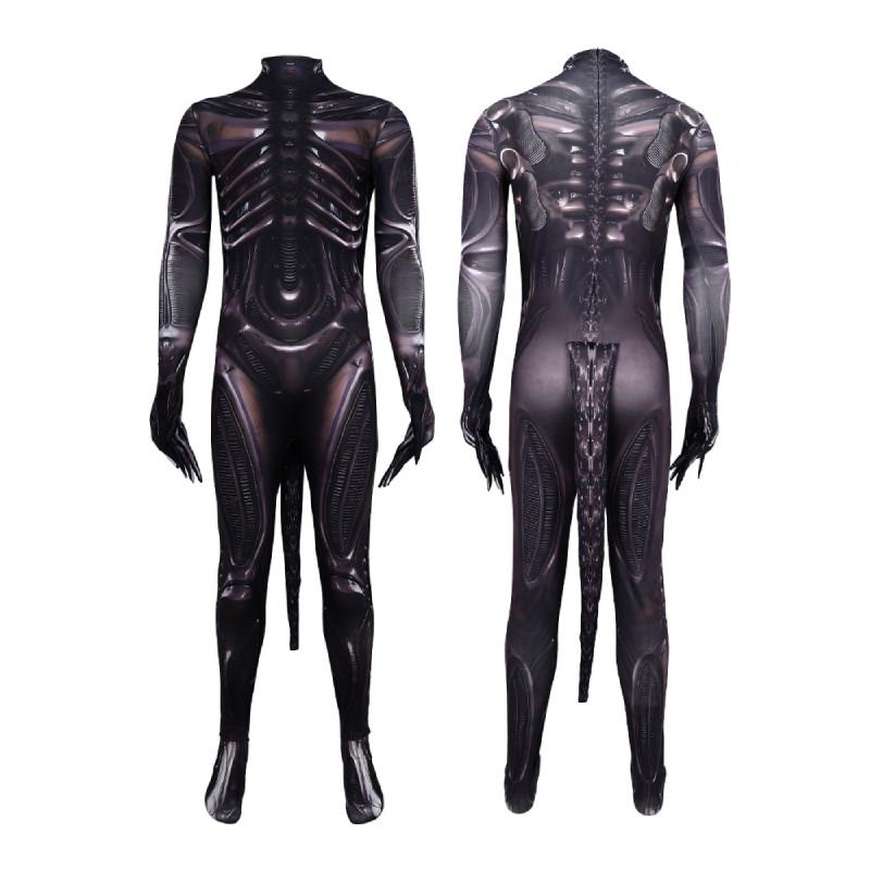 Alien Cosplay Romulus Xenomorph Predator Jumpsuit Adult Kids Costumes Bodysuits