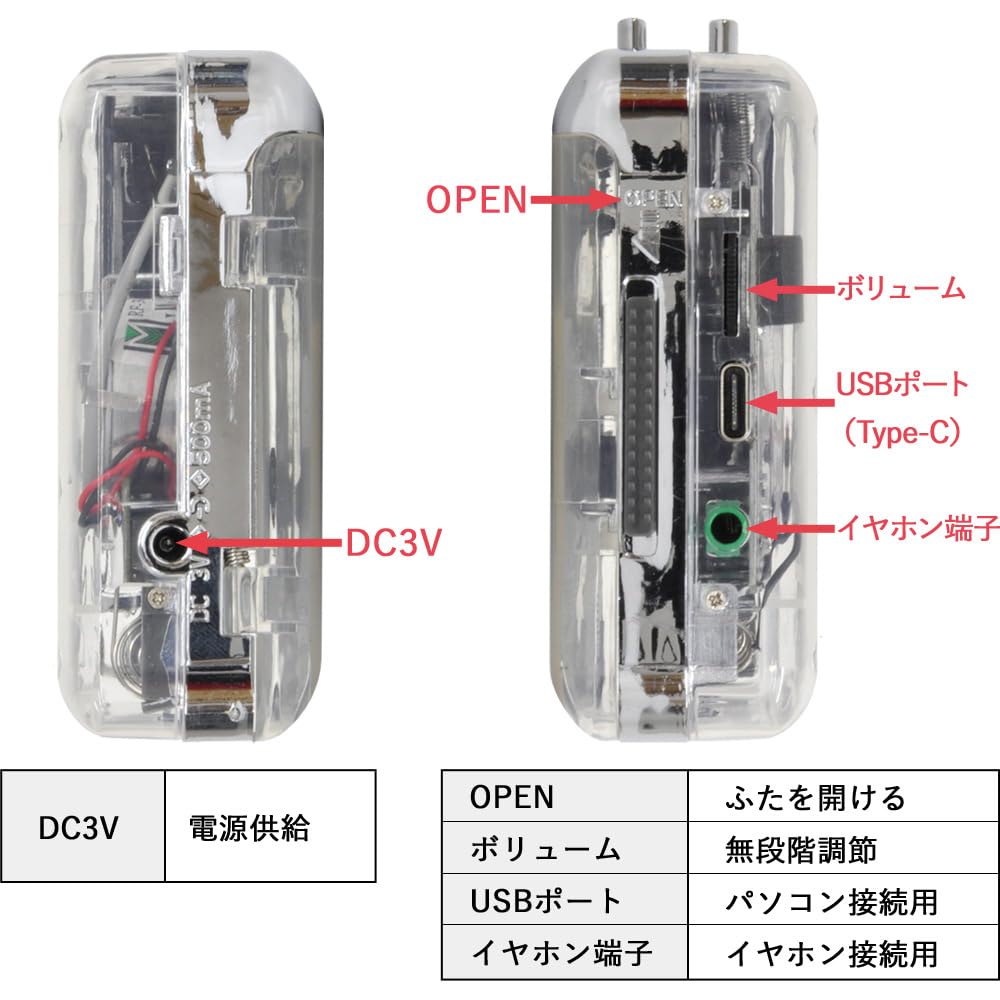 Portable Cassette Player Powered Battery Includes Compact Cassette Tape USB Cassette Cassette Tape Stylish Life_mart [USB & Compatible, Earphones]
