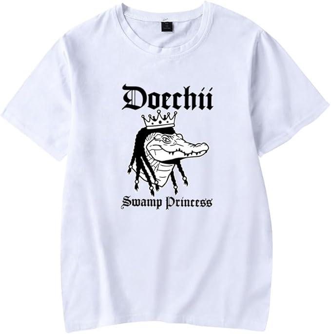 Doechii Merch TShirt Summer WomenMen Unisex Short Sleeve Tshirt Hiphop Fashion Streetwear S