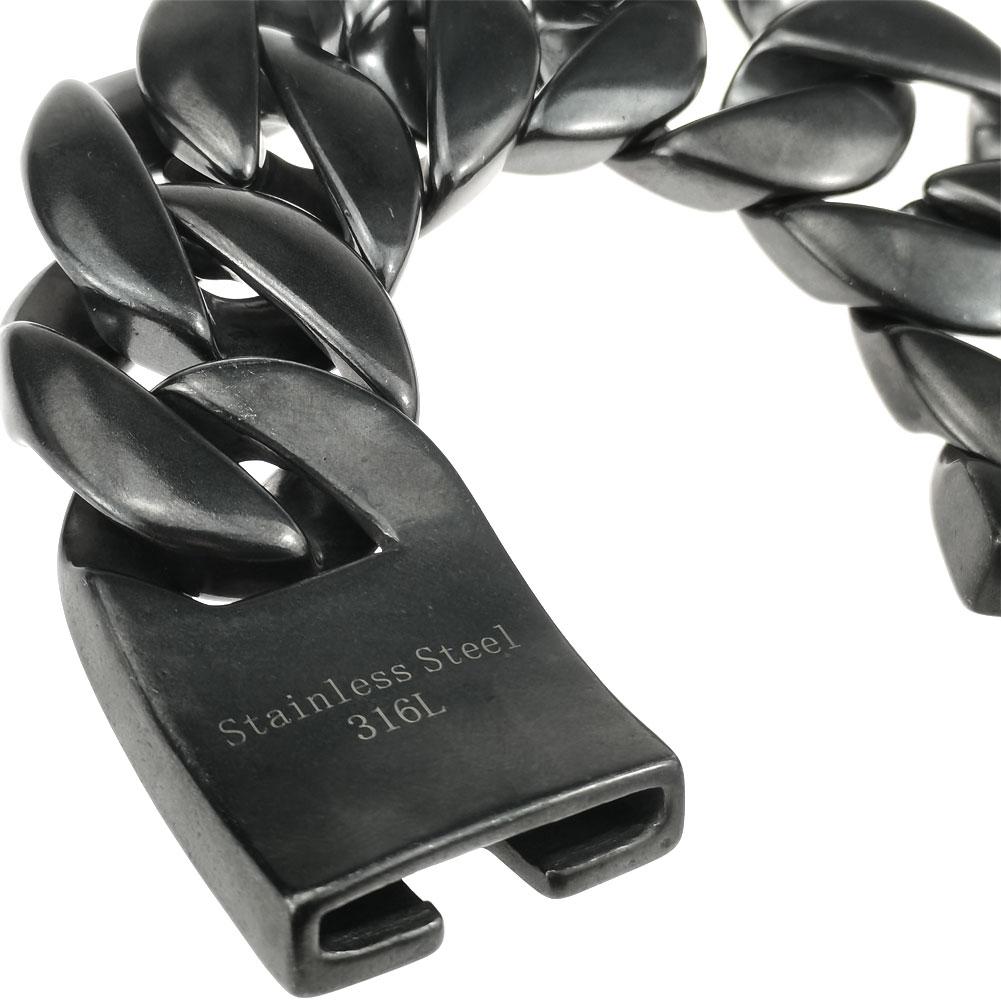 32mm Width Bling Massive 316L Stainless Steel Retro Hip Hop Bracelet Designer Chrams