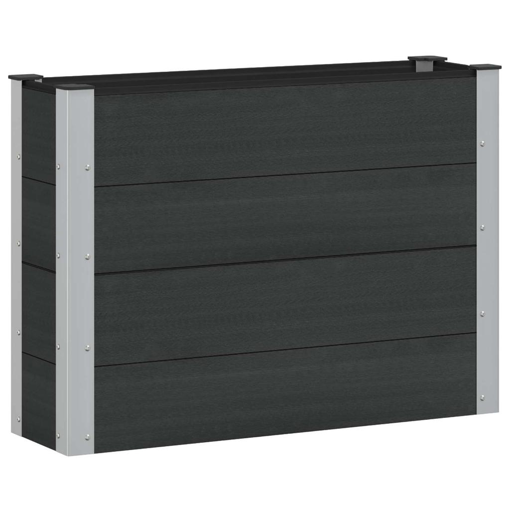 Raised Garden Bed Black 100 X 30 X 72 Cm