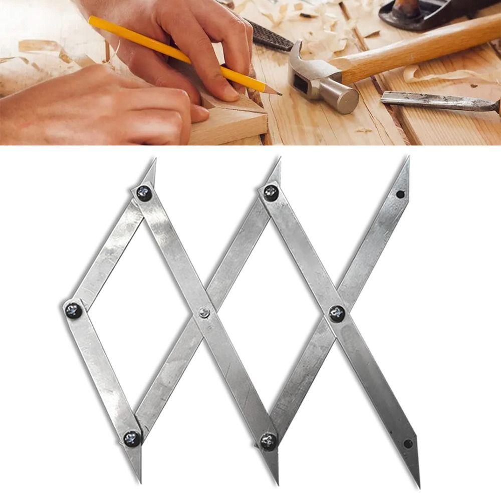 Multifunction 3 Point Center Finder Stretchable Equal Spacing Layout Tool  For Precise Measurements