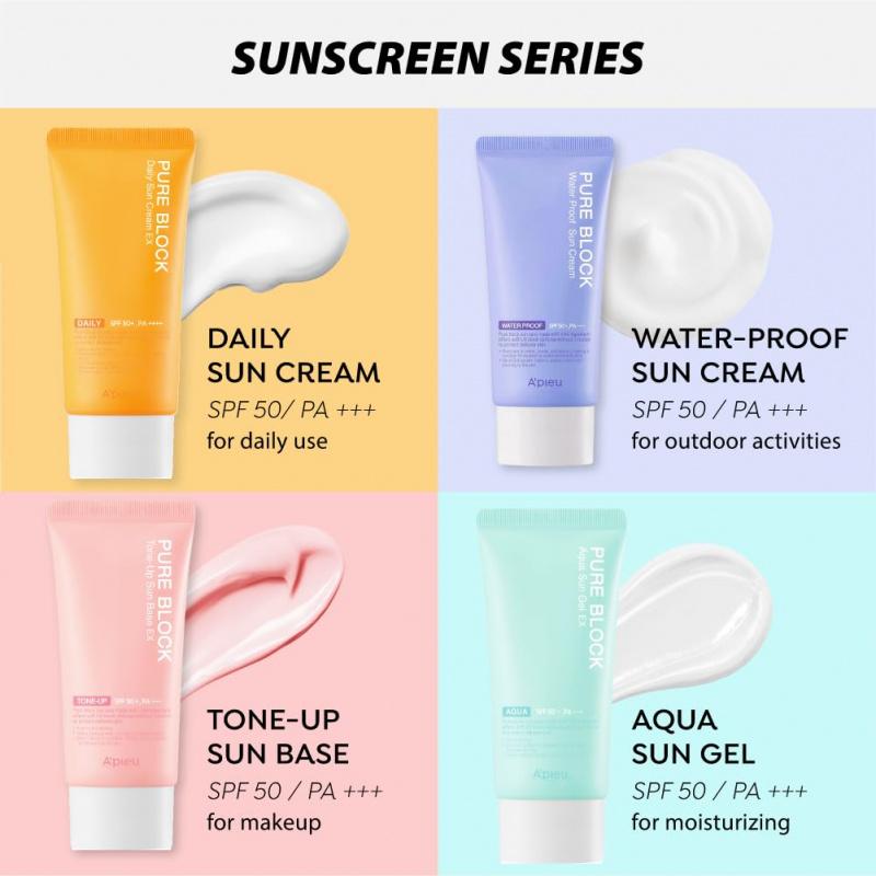 A'PIEU Pure Block Tone-Up Sun Base SPF50+ PA+++ 50ml